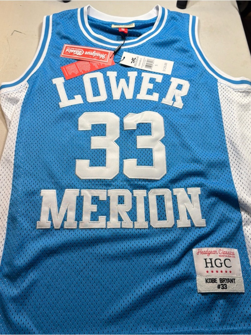 HGC Kobe Bryant #33 Blue Basketball Jersey - Lower Merion High School